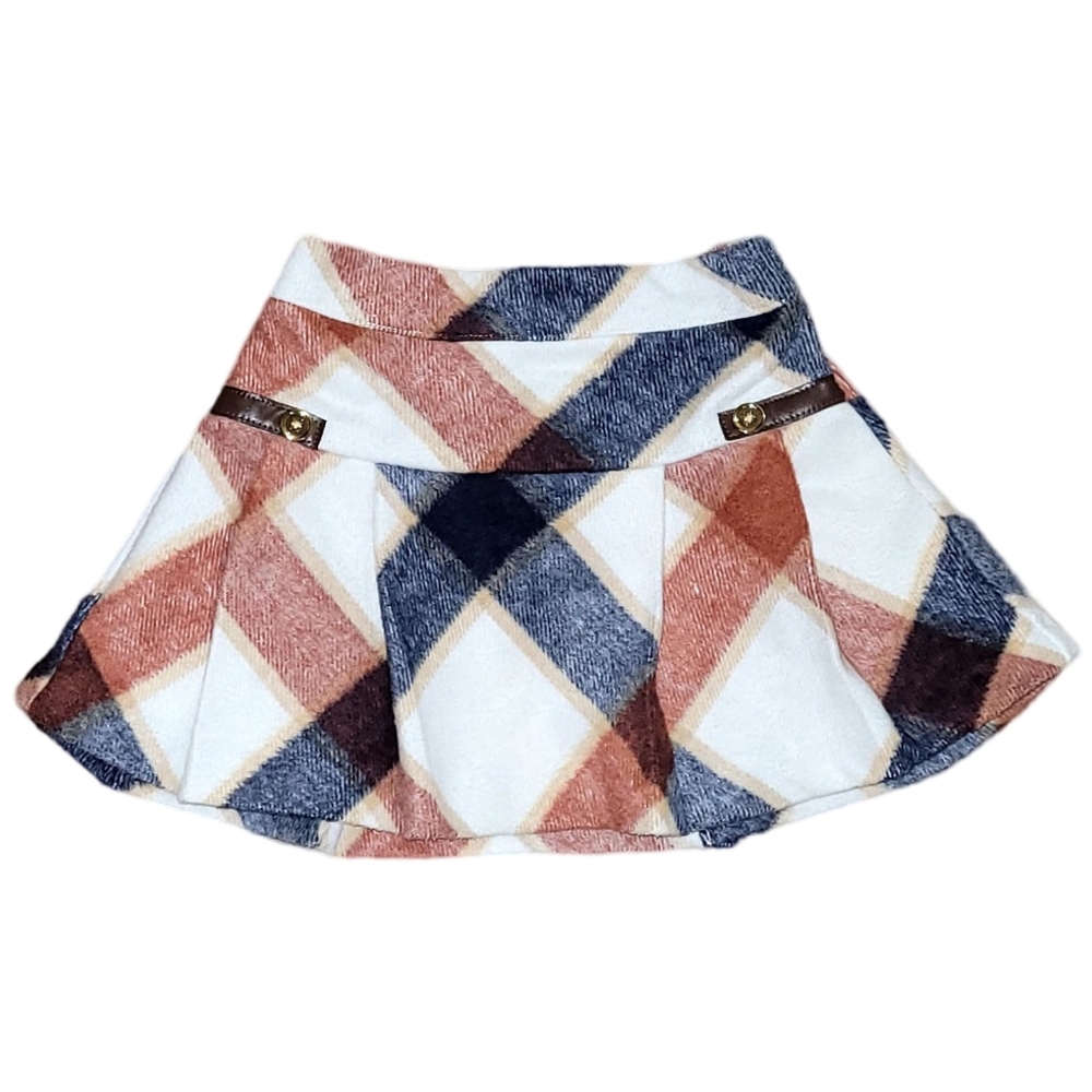 Janie and Jack Plaid Girls Skirt